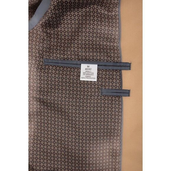 Madison Modern Fit Motion Stretch Mens Suit Jacket Sport Coat US 40R brown NWT - Picture 7 of 7
